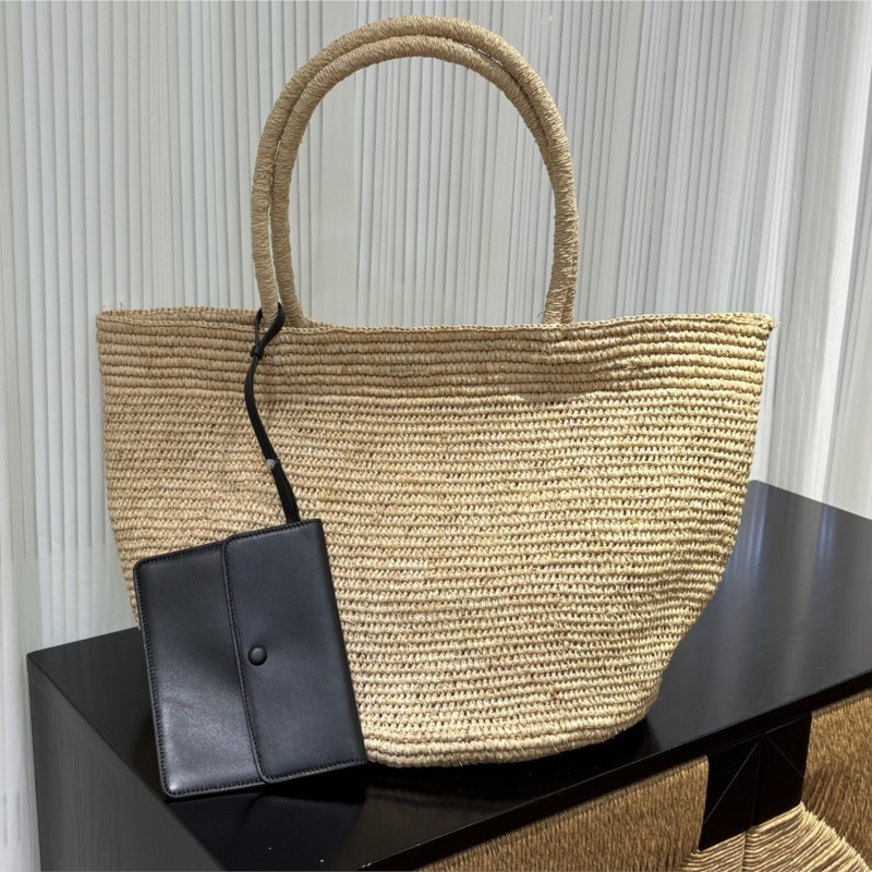 Handmade Natural Raffia Tote B - Women'S Raffia Bags ulasan dan harga