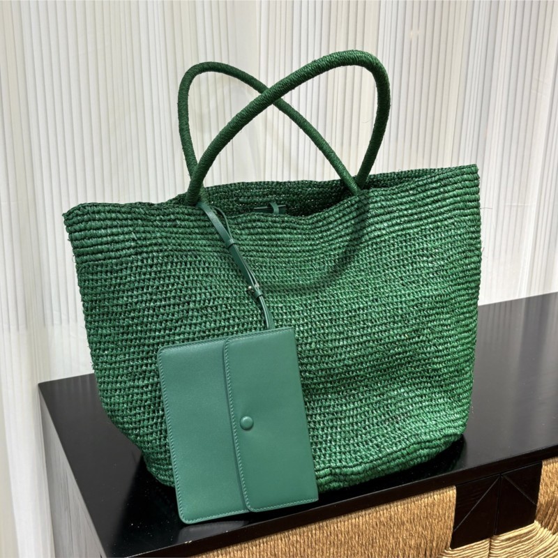 Handmade Natural Raffia Tote B - Women'S Raffia Bags ulasan dan harga