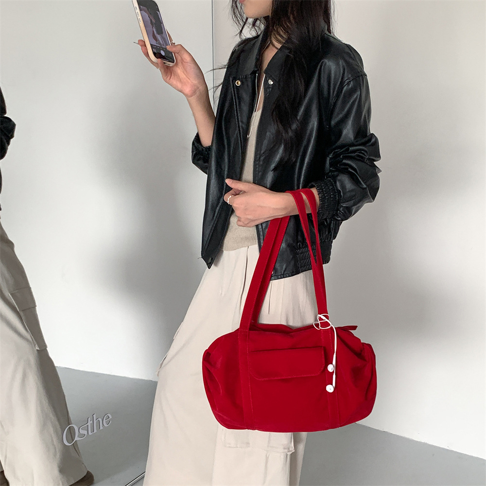 Vintage Velvet Women Boston Ha - Women Hand Bags For Office ulasan dan harga