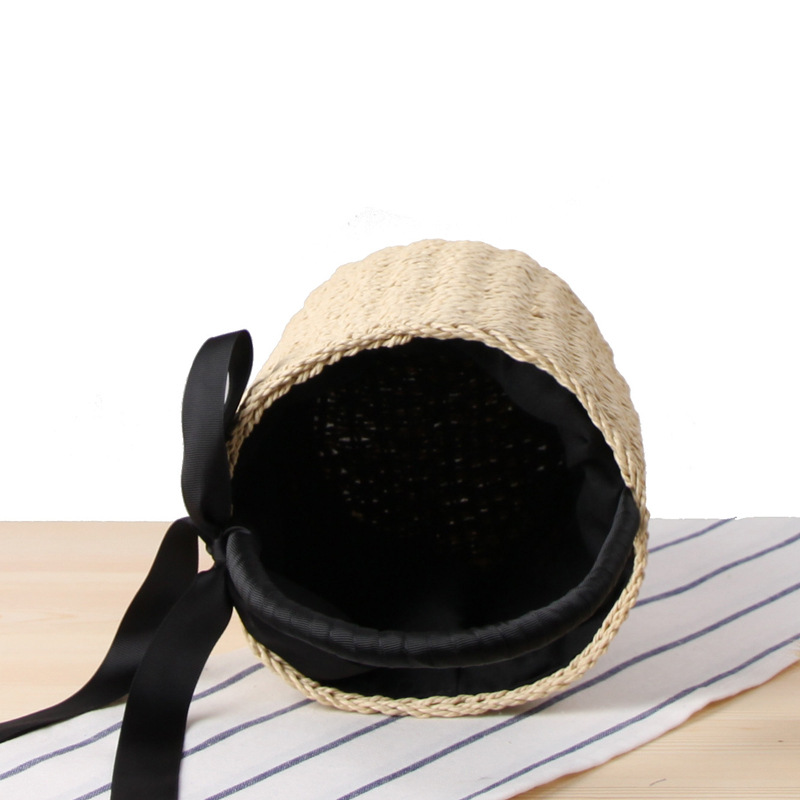 Hand-made Bucket Straw Bag Top - Women'S Raffia Bags ulasan dan harga