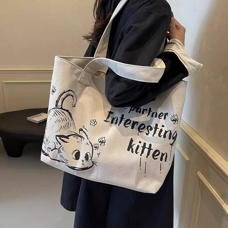 Large Capacity Canvas Tote Bag - Women Bags 2026 Trends ulasan dan harga